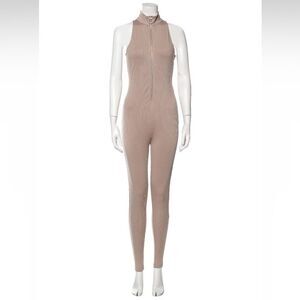 Nicholas Striped Mock Neck Jumpsuit